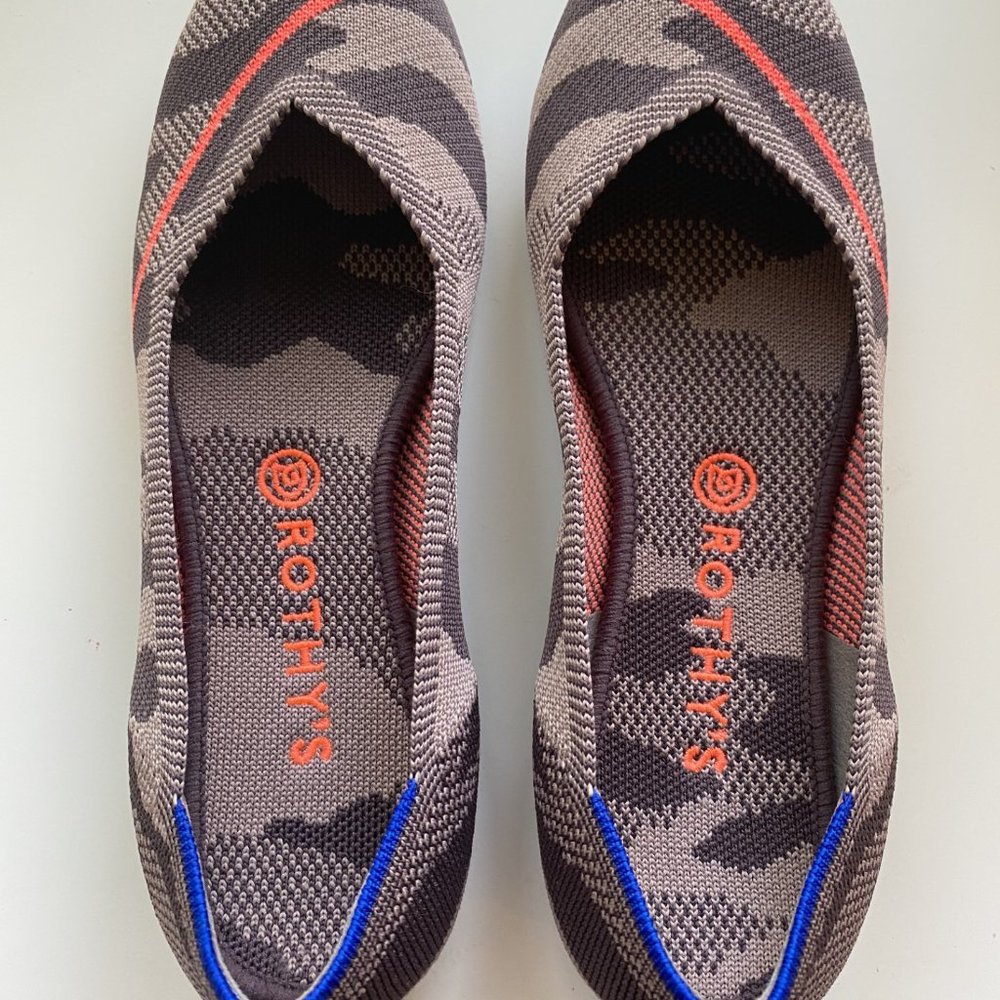 Rothy's The Flat - brown/tan camo